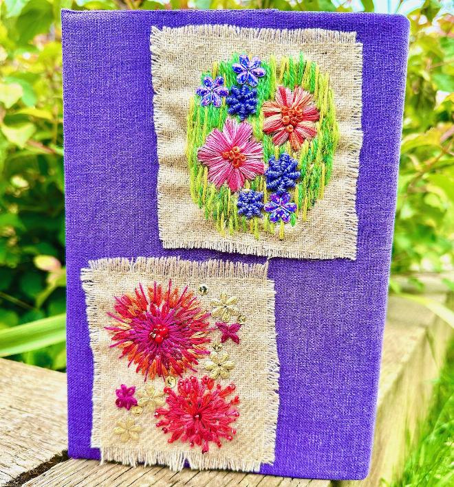 Floral Fireworks Book Cover kit