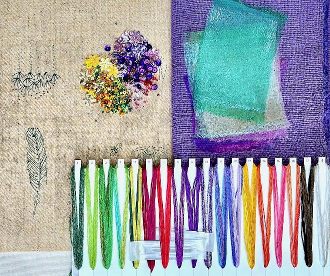 Floral Fireworks Book Cover kit