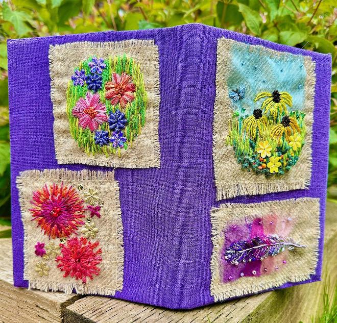 Floral Fireworks Book Cover kit