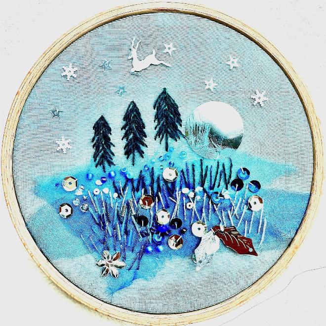 Pines in the Moonlight