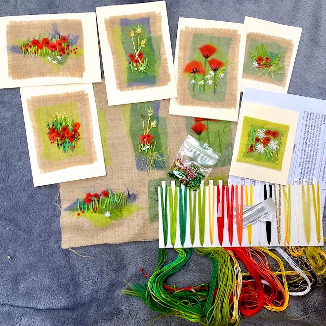 Doodles Cards Kit (Poppies)