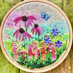 Snapdragons and Echinacea