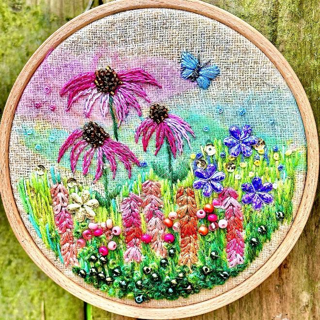 Snapdragons and Echinacea