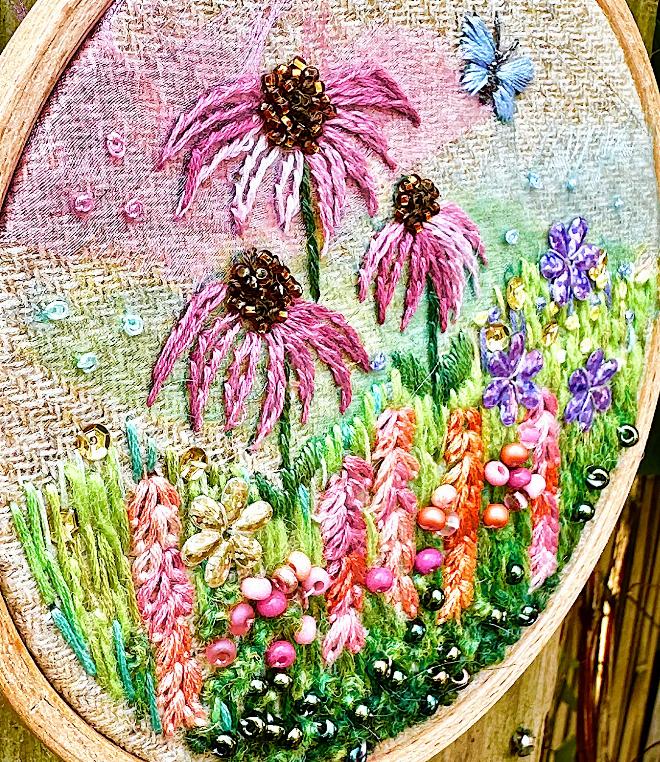 Snapdragons and Echinacea