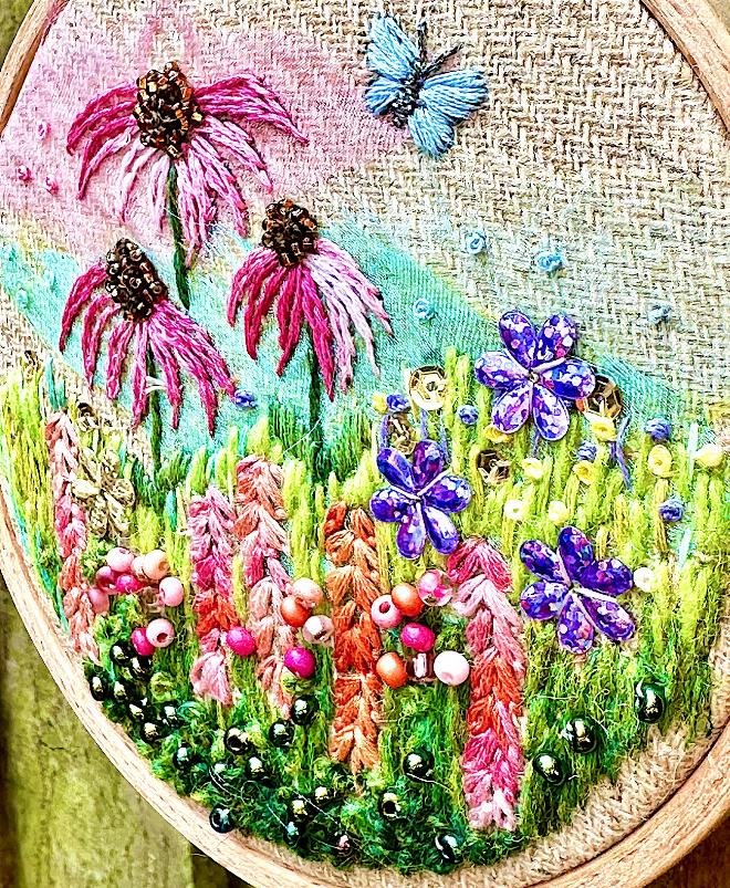 Snapdragons and Echinacea