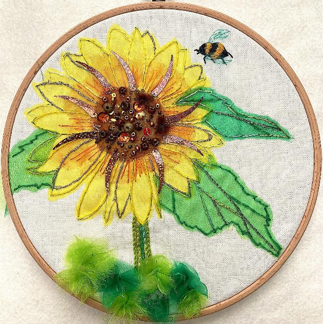 Sunflower and a Bumblebee